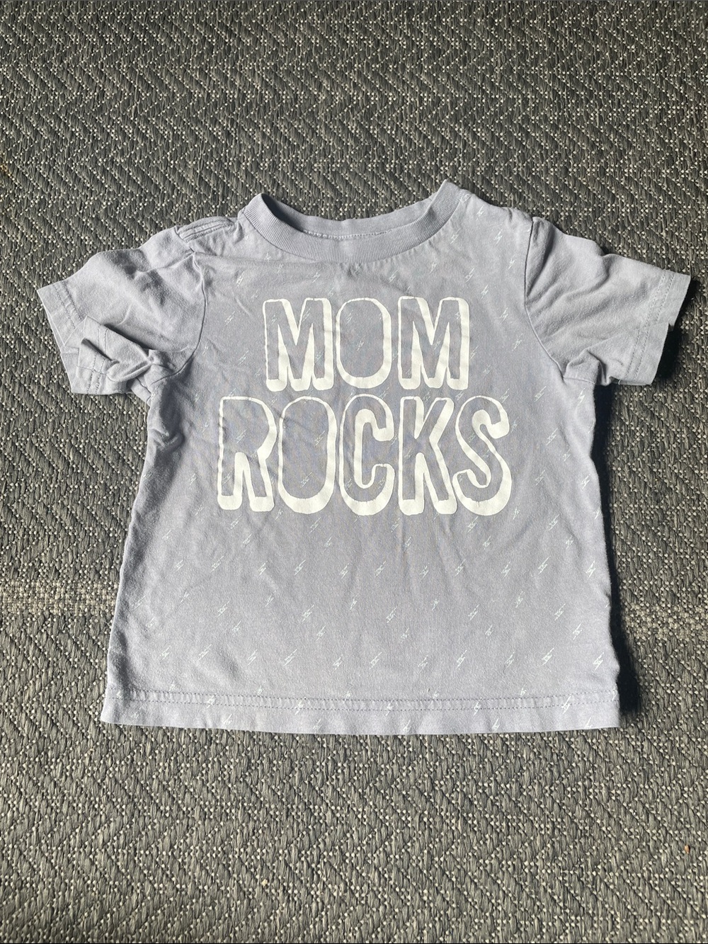 The Children's Place Light gray "MOM ROCKS" Short Sleeve Tee